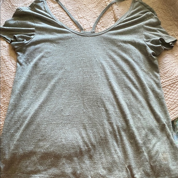 Balance Collection Tan Short Sleeve Top - Picture 1 of 3
